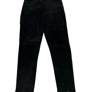 Joseph Black Leather Pants